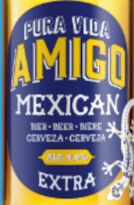 Amigo Pura Vida Mexicaans bier etiket